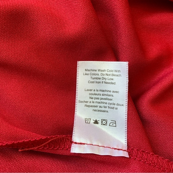 COLDWATER CREEK BURGUNDY SHIFT CHIFFON DRESS - Picture 5 of 11